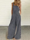 Empire Wide Leg Solid Color Jumpsuit