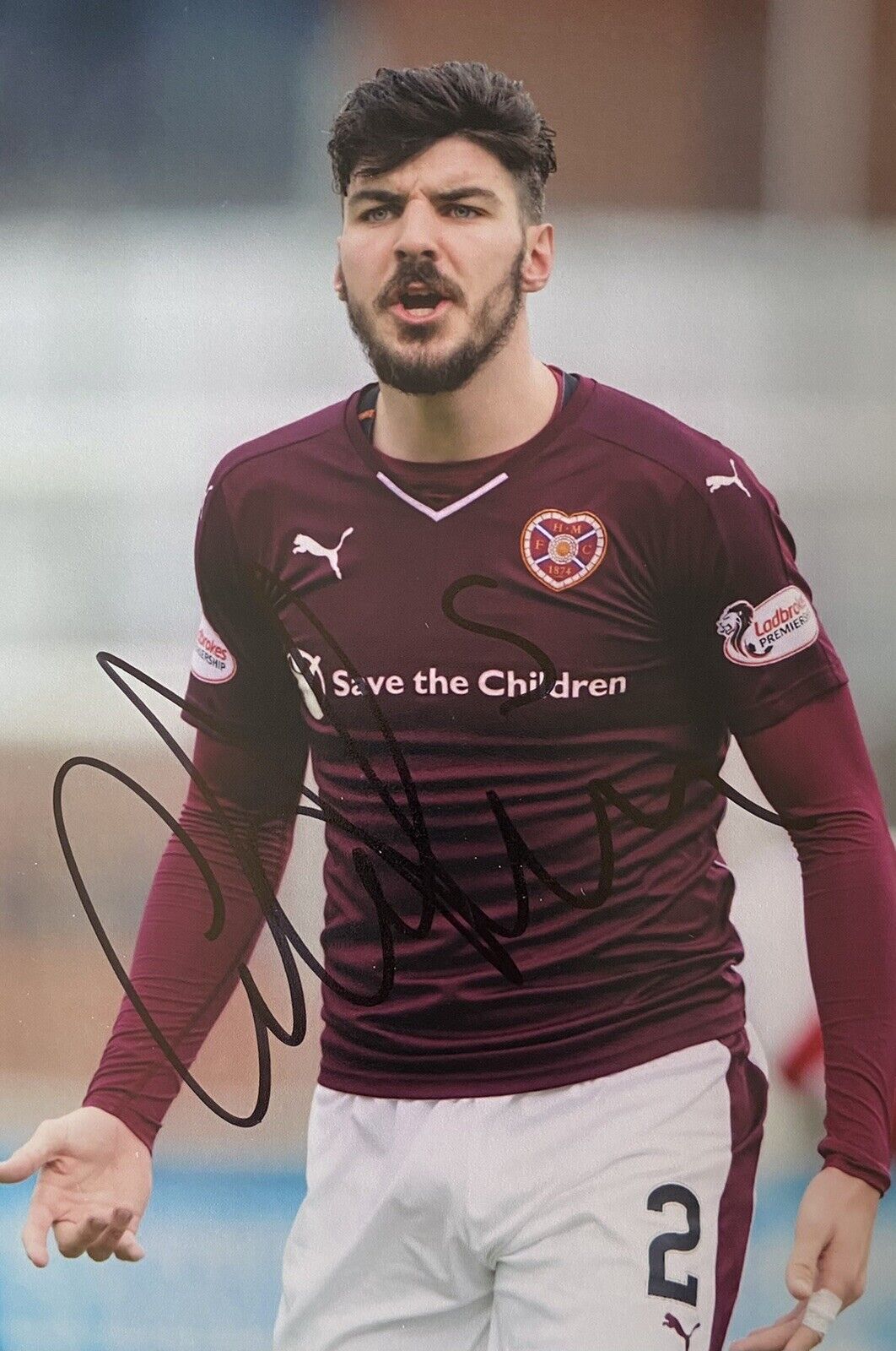 Callum Paterson Genuine Hand Signed Hearts 6X4 Photo Poster painting