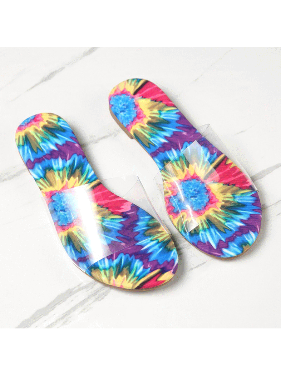 Tie-dye Sandals