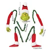 5PCS Arm Leg Head Ornaments Holder Grinch Xmas for Xmas Party for Christmas Tree