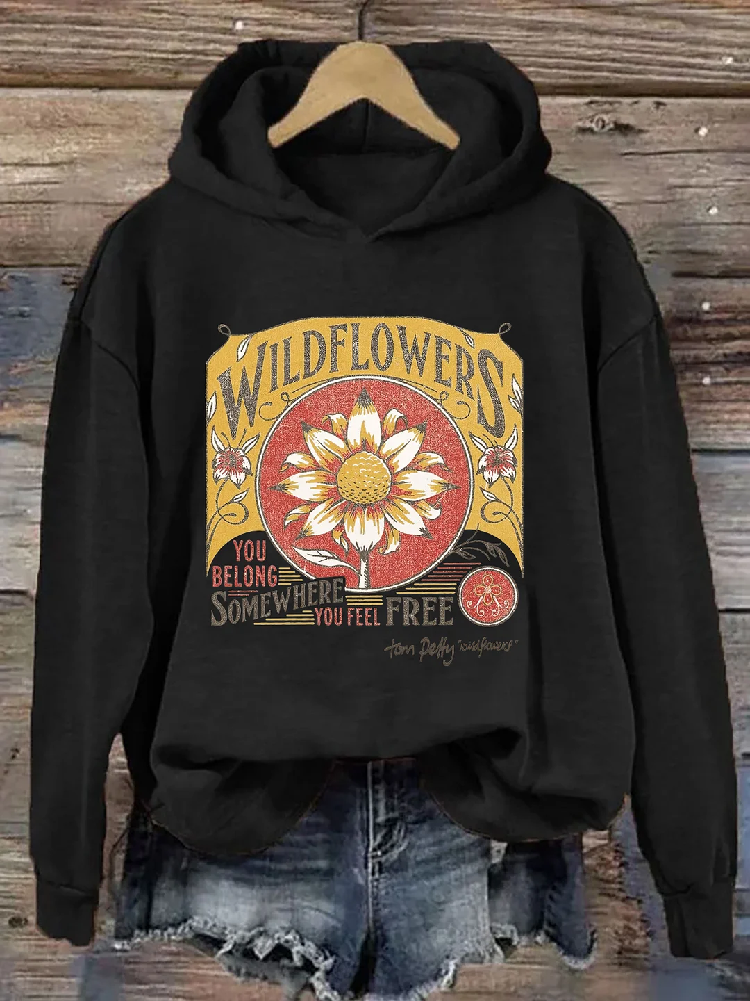 Tom Petty Wildflowers Natural Hoodie