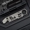Titanium Alloy CNC Crafted Outdoor Portable Wrench EDC Multi-Function Combination Tool