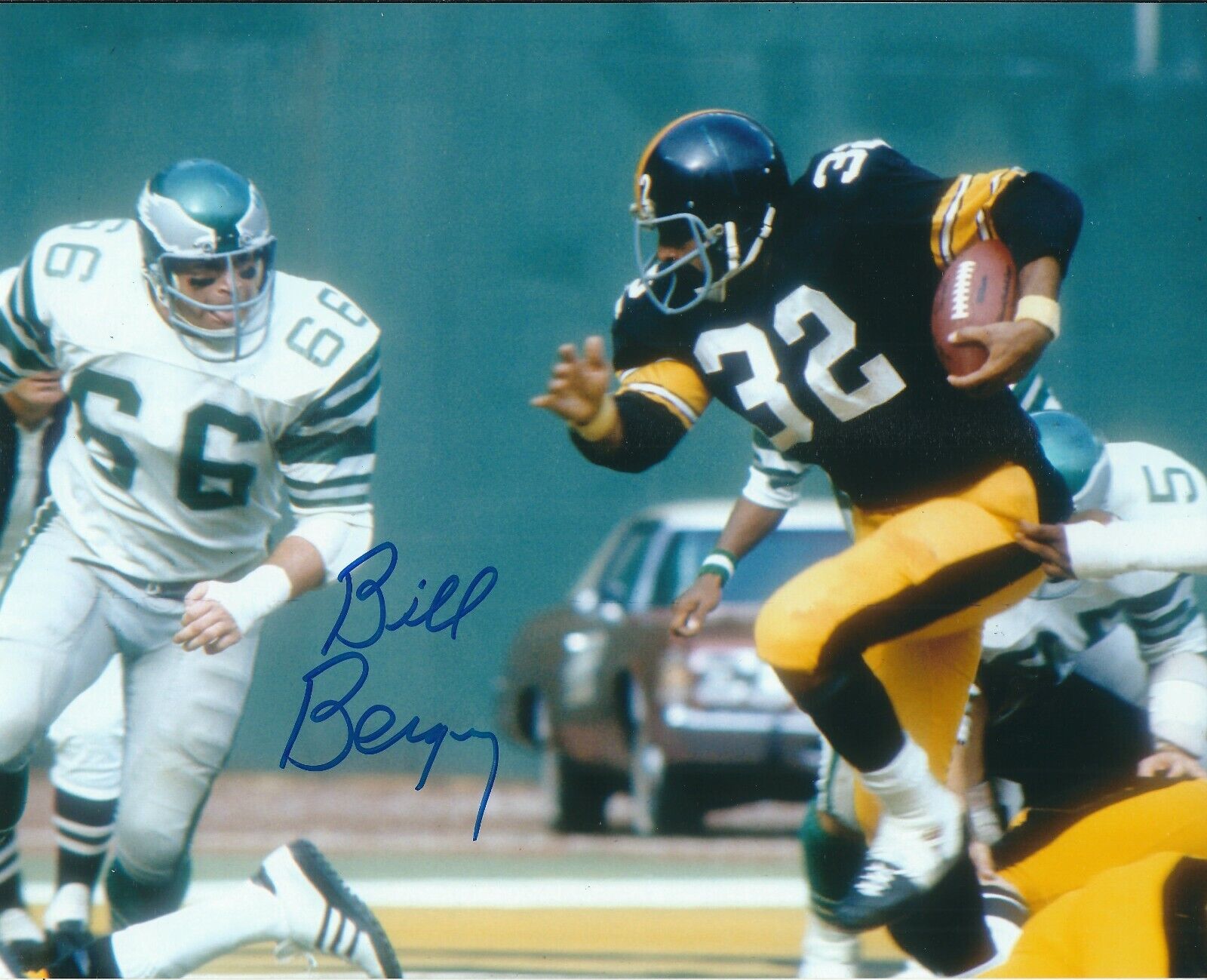 Autographed BILL BERGEY Philadelphia Eagles 8x10 Photo Poster painting w/COA