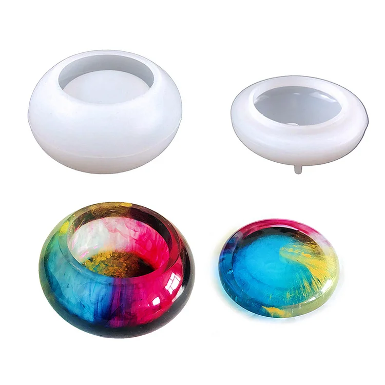 Round Small Jar Resin Molds Set CrazyMold