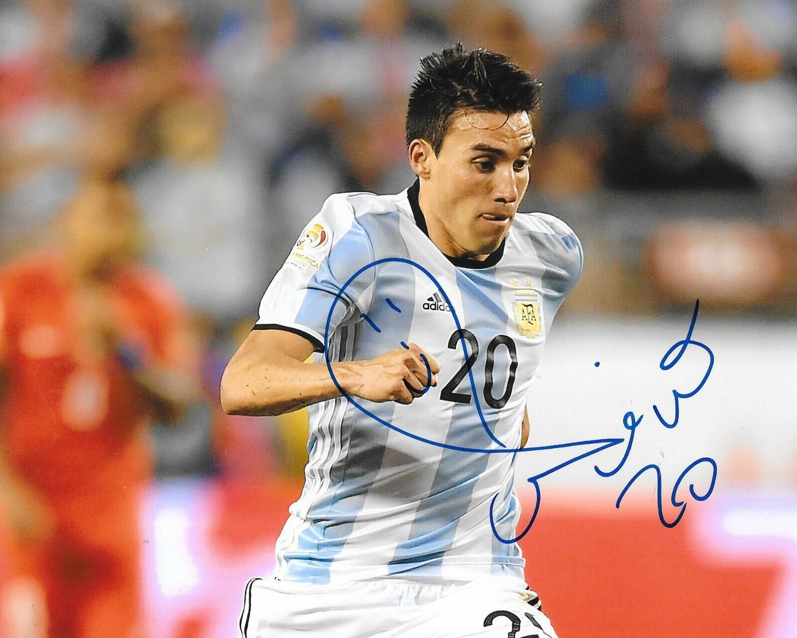 Nico Gaitan Benfica signed Argentina 8x10 Photo Poster painting autographed Chicago Fire 2