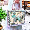 DIY Diamond Painting Butterfly Linen Waterproof Handbag Shopping Storage Bag Totes Kit