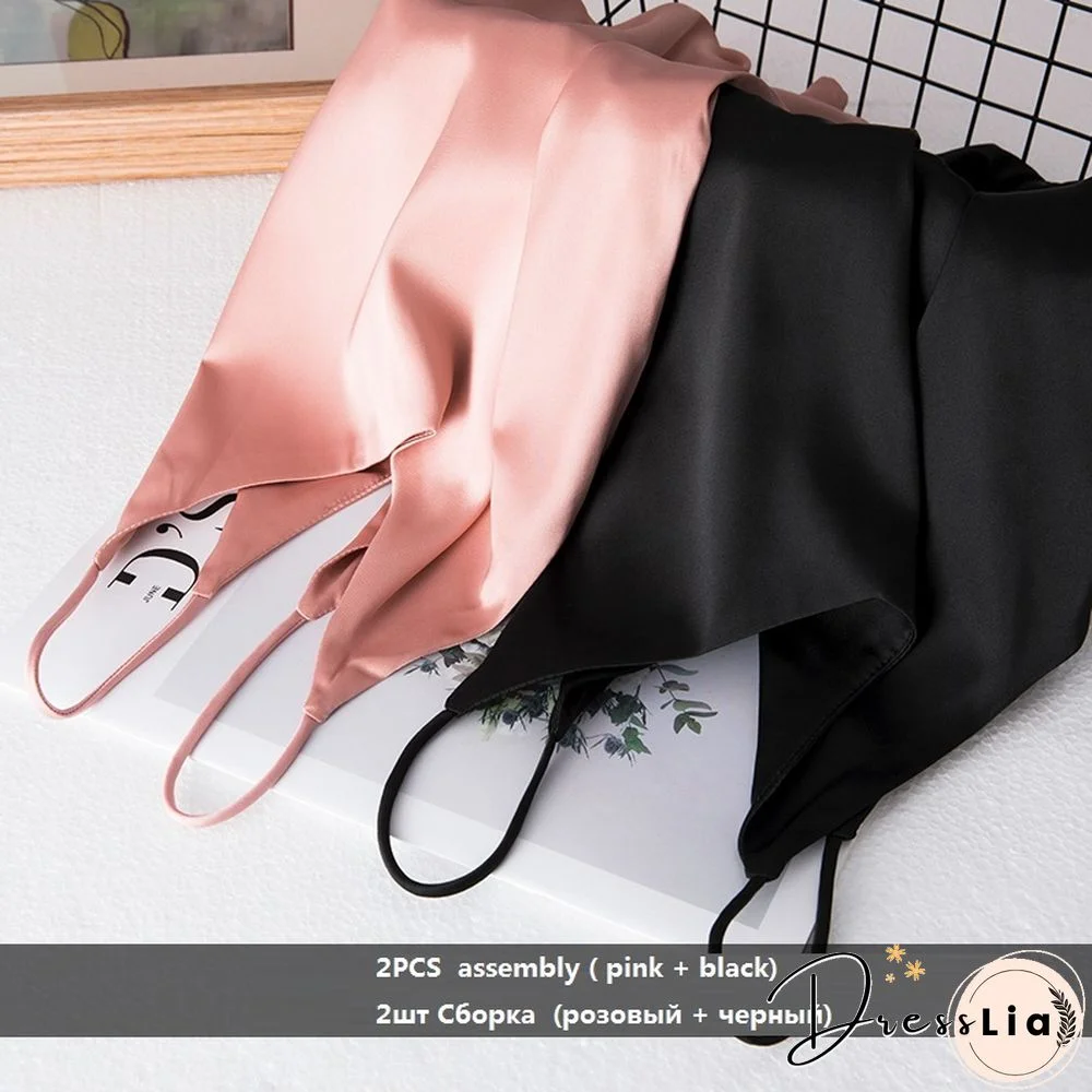 Summer Crop Top Women Camis Silk Satin Tank Top Women Camisole Sleeveless Vest Roupas Femin Cropped Croo Top Binder Trans