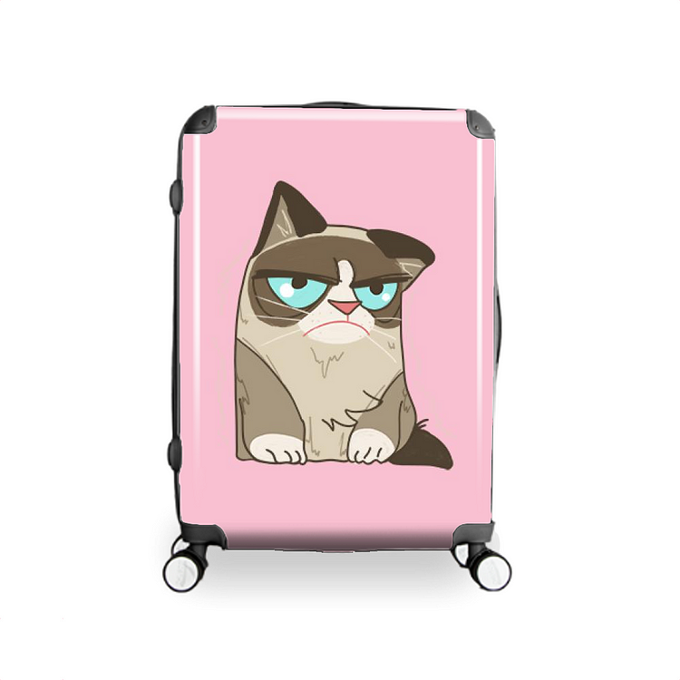 Grumpy Cat That Sheds Hair, Cat Hardside Luggage