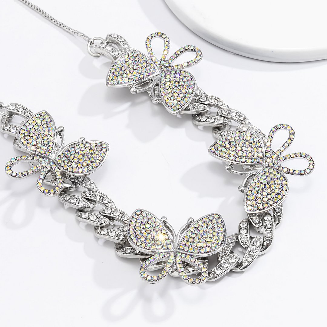 Fashion Butterfly Color Necklace