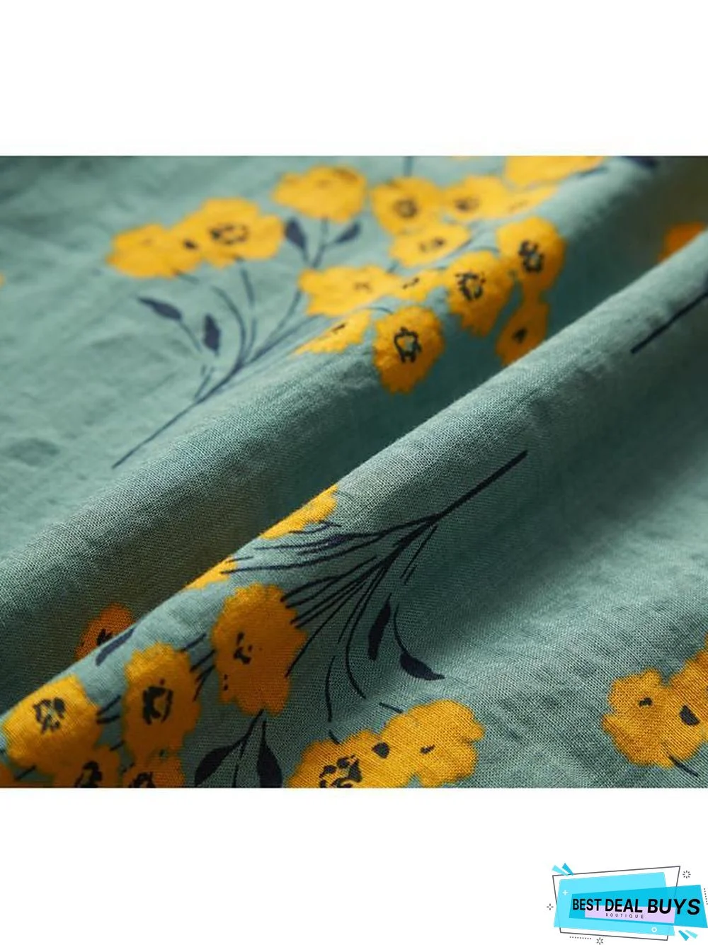 Women's A-Line Dress Maxi Long Dress - Half Sleeve Floral Layered Button Print Spring & Summer Deep V Hot Casual Holiday Vacation Dresses Loose Red Green Gray