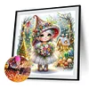 (40*40cm)Forest Elf - Round AB Drill Diamond Painting