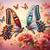 Diamond Painting-DIY Full Round Drill Butterfly（40*40CM)