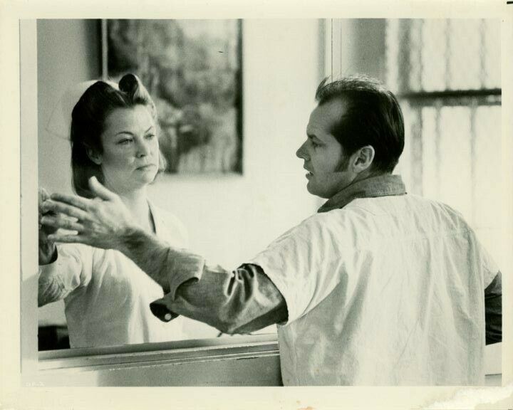 Louise Fletcher Jack Nicholson One Flew over the Cuckoo's Original Press Photo Poster painting