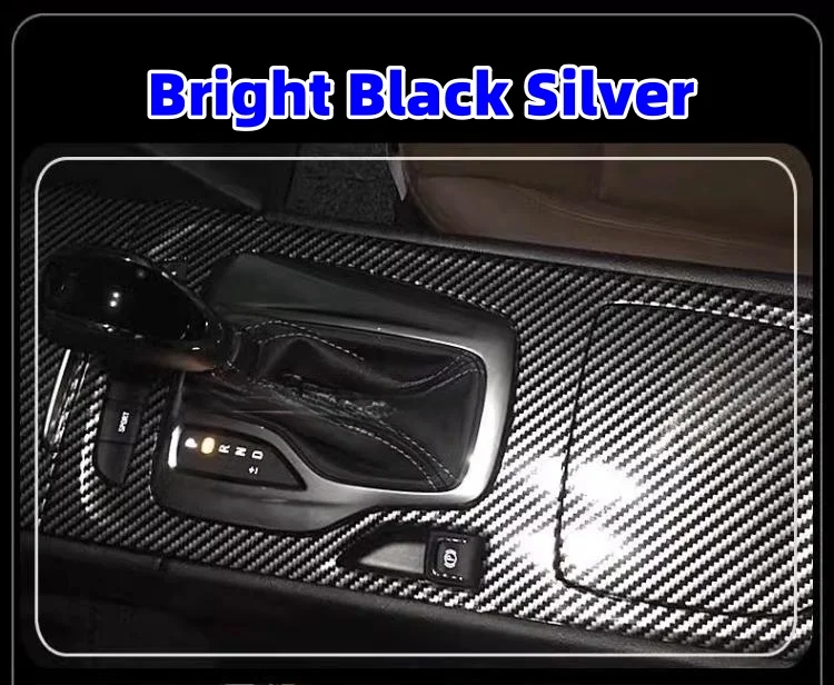 Carbon fiber black film for car interior and body