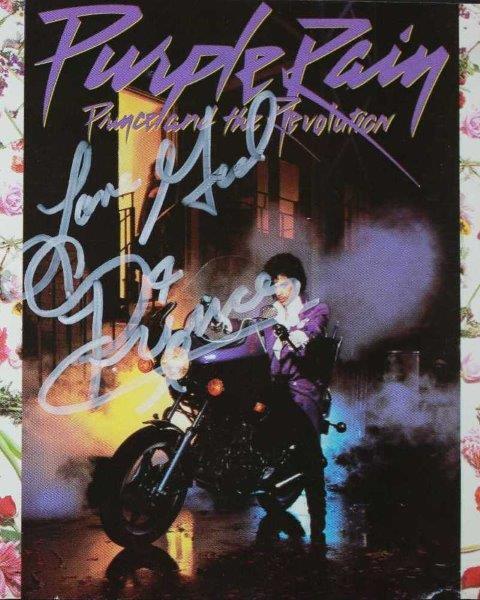 REPRINT - PRINCE Purple Rain Guitar Signed 8 x 10 Glossy Photo Poster painting Poster RP