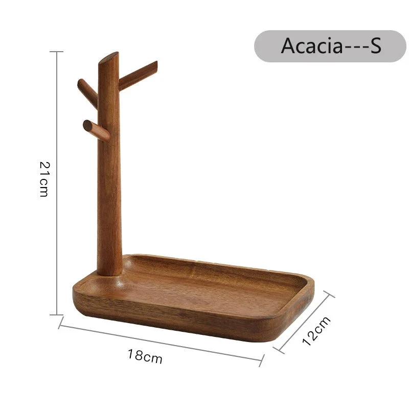 Athvotar HeMu Key Storage Tray for Entrance Foyer Creative Tree Hanging Shelf Desktop Decoration Living Room Key Hanger Display Frame