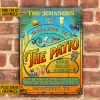 Personalized Patio Grilling Summer Listen To The Good Music Sippin Vertical Custom Classic Metal Signs