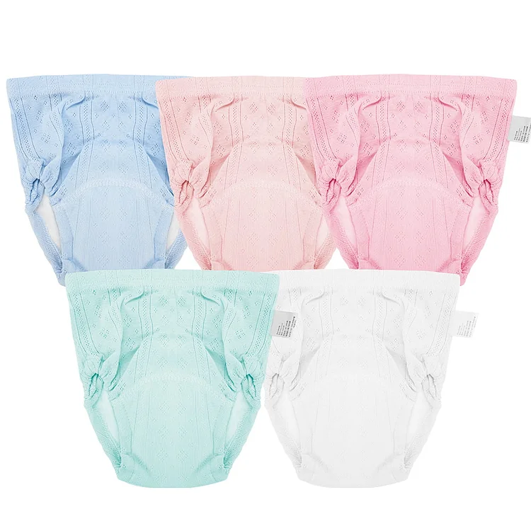Baby Girls Boys Infant Toddler Pack of 5 Reusable Potty Training Pants Washable