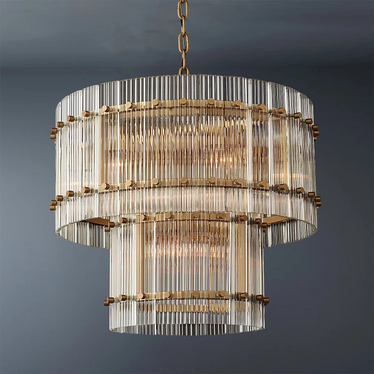 Modern San Marco Two-tier Round Luxury Chandelier 22" Vjlight
