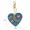 5pcs DIY Full Special Shaped Love Heart Diamond Painting Keychain Pendant