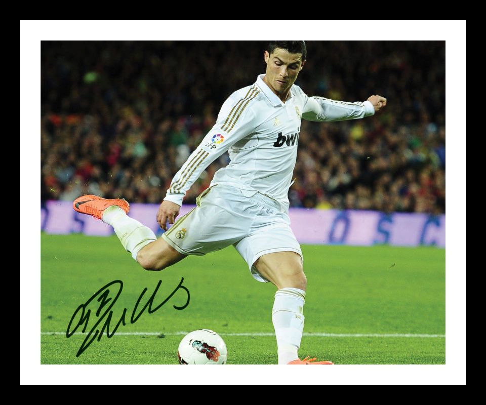 Cristiano Ronaldo -Real Madrid Autograph Signed & Framed Photo Poster painting