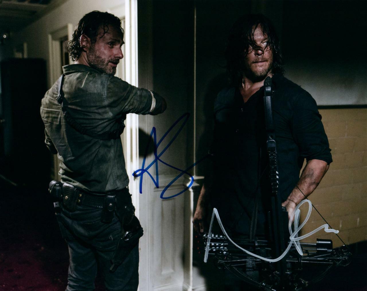 Norman Reedus Andrew Lincoln signed 8x10 Picture autographed Photo Poster painting with COA