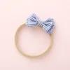 Adorable Stripe Bowknot Elastic Hair Head Bands for Babies