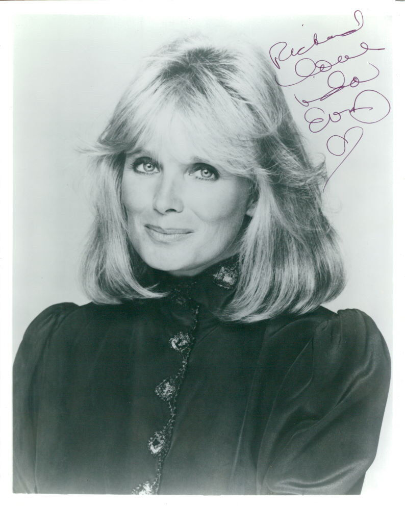 Linda Evans (Vintage, Inscribed) signed Photo Poster painting COA