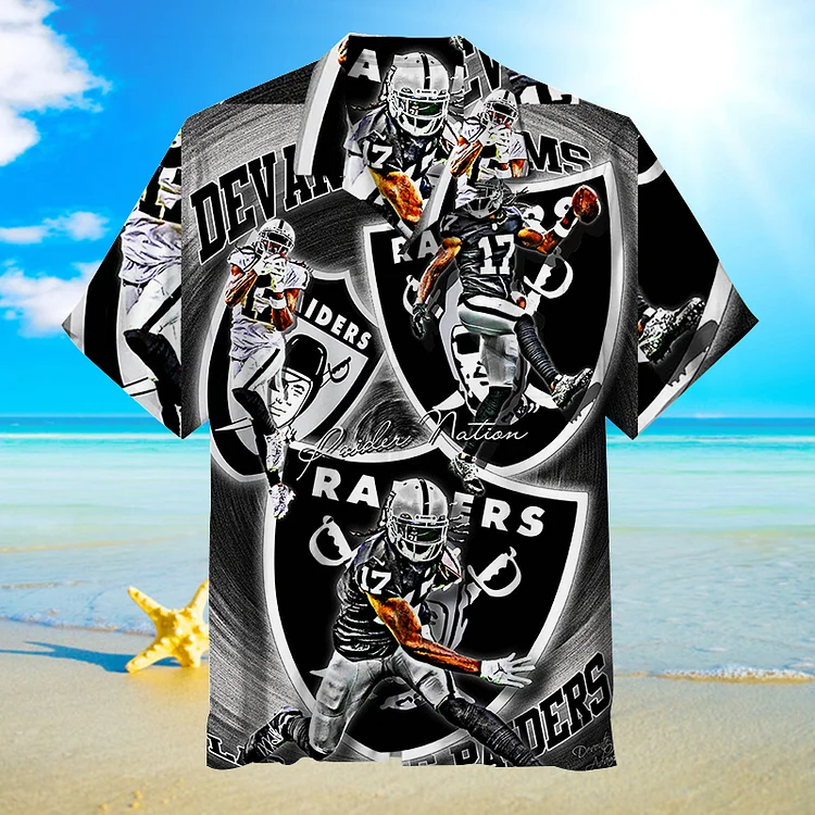 Las Vegas Raiders@DAVANTE ADAMS | Unisex Hawaiian Shirt