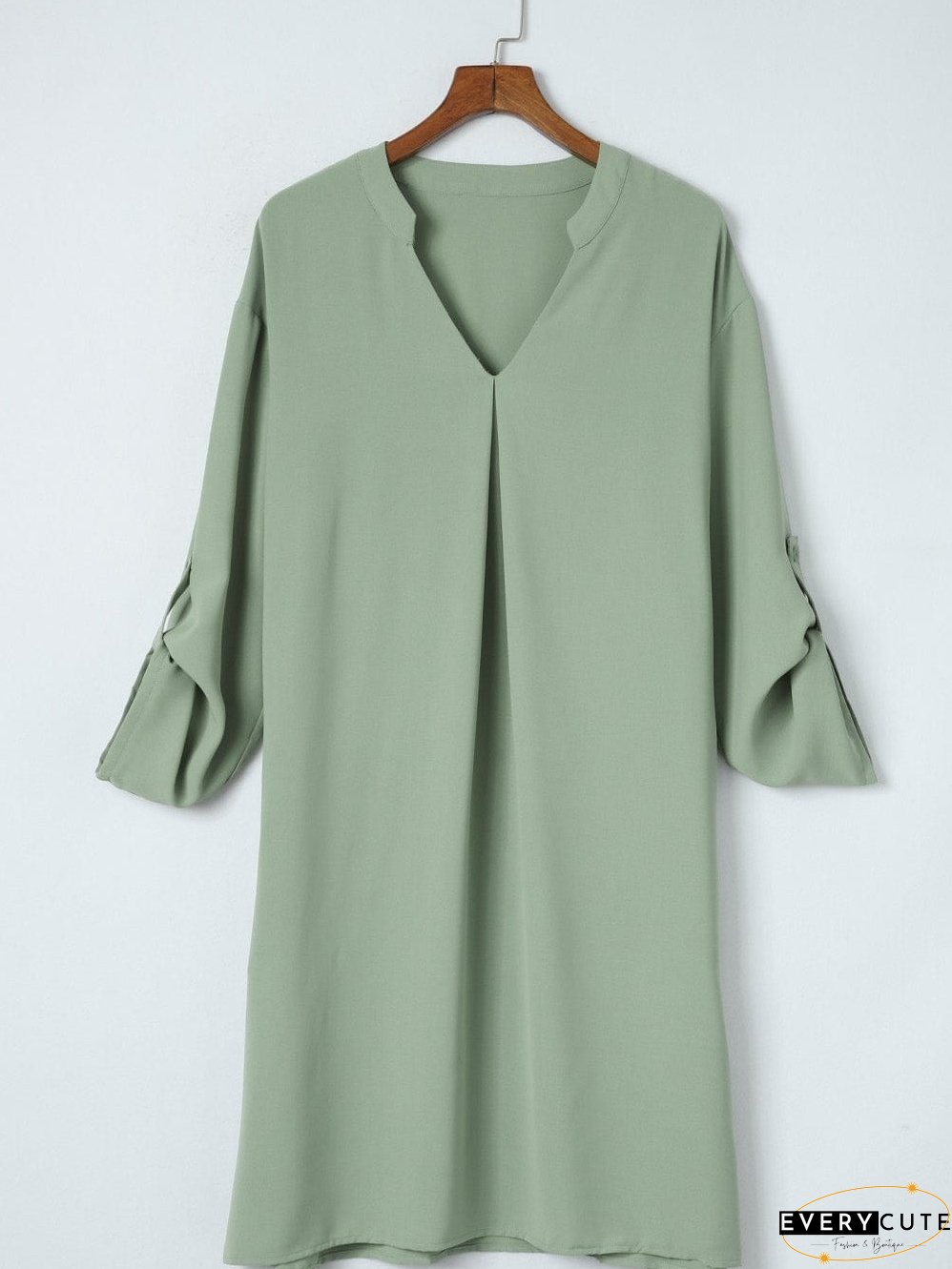 Plus Size V Neck Blouse
