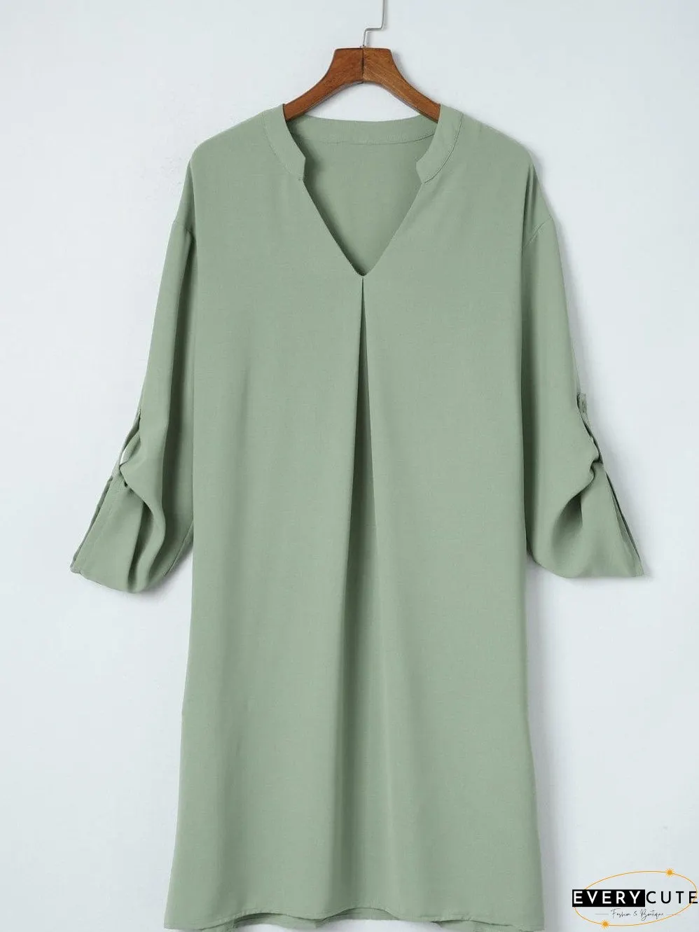 Plus Size V Neck Blouse