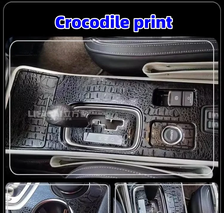 Carbon fiber black film for car interior and body