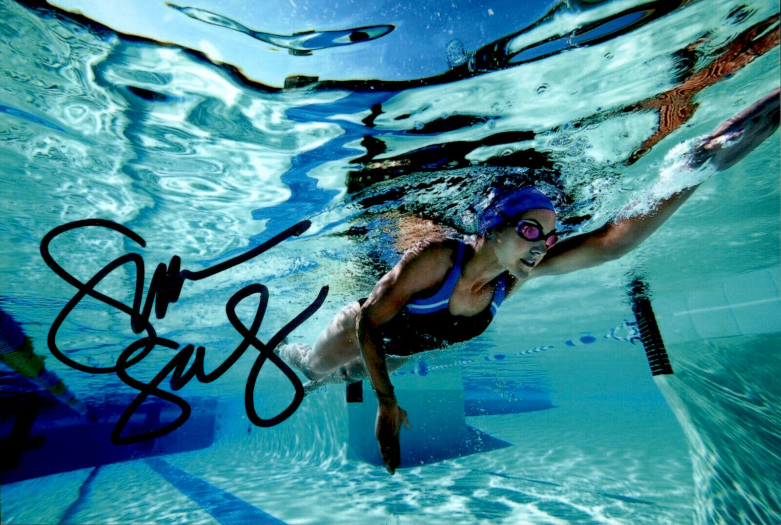 Summer Sanders SIGNED autograph 4x6 Photo Poster painting OLYMPIC SWIMMER GOLD MEDAL BARCELONA 2