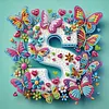 Butterfly Flower S 5D Partial Drill DIY Diamond Painting Kit 30*30cm