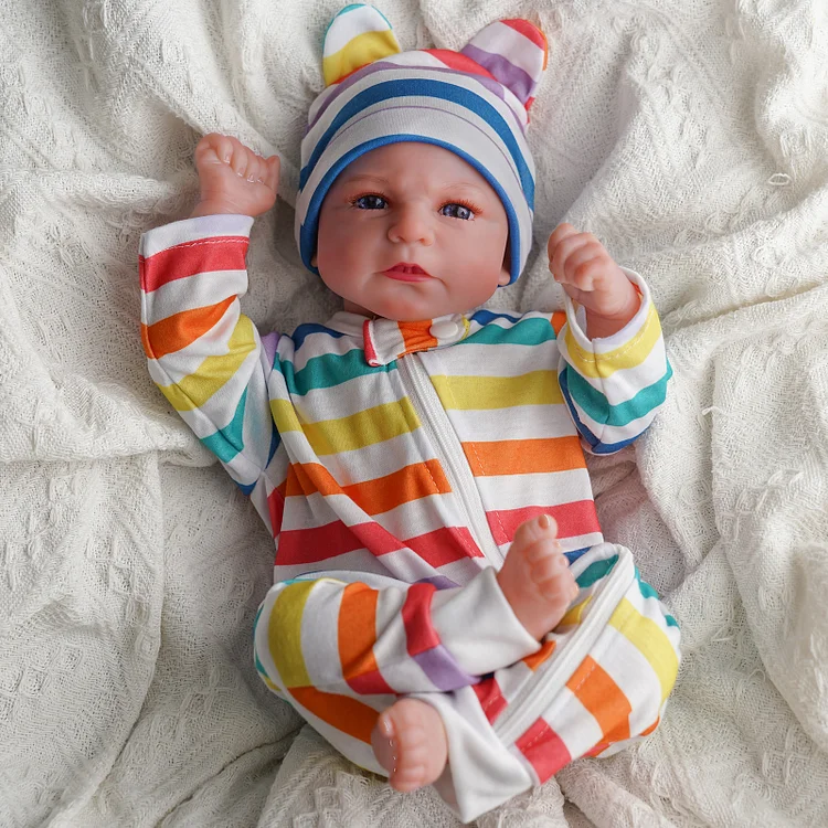 Babeside Quiet Reborn Baby Elijah 17'' Little Infant Boy Healing the Heart