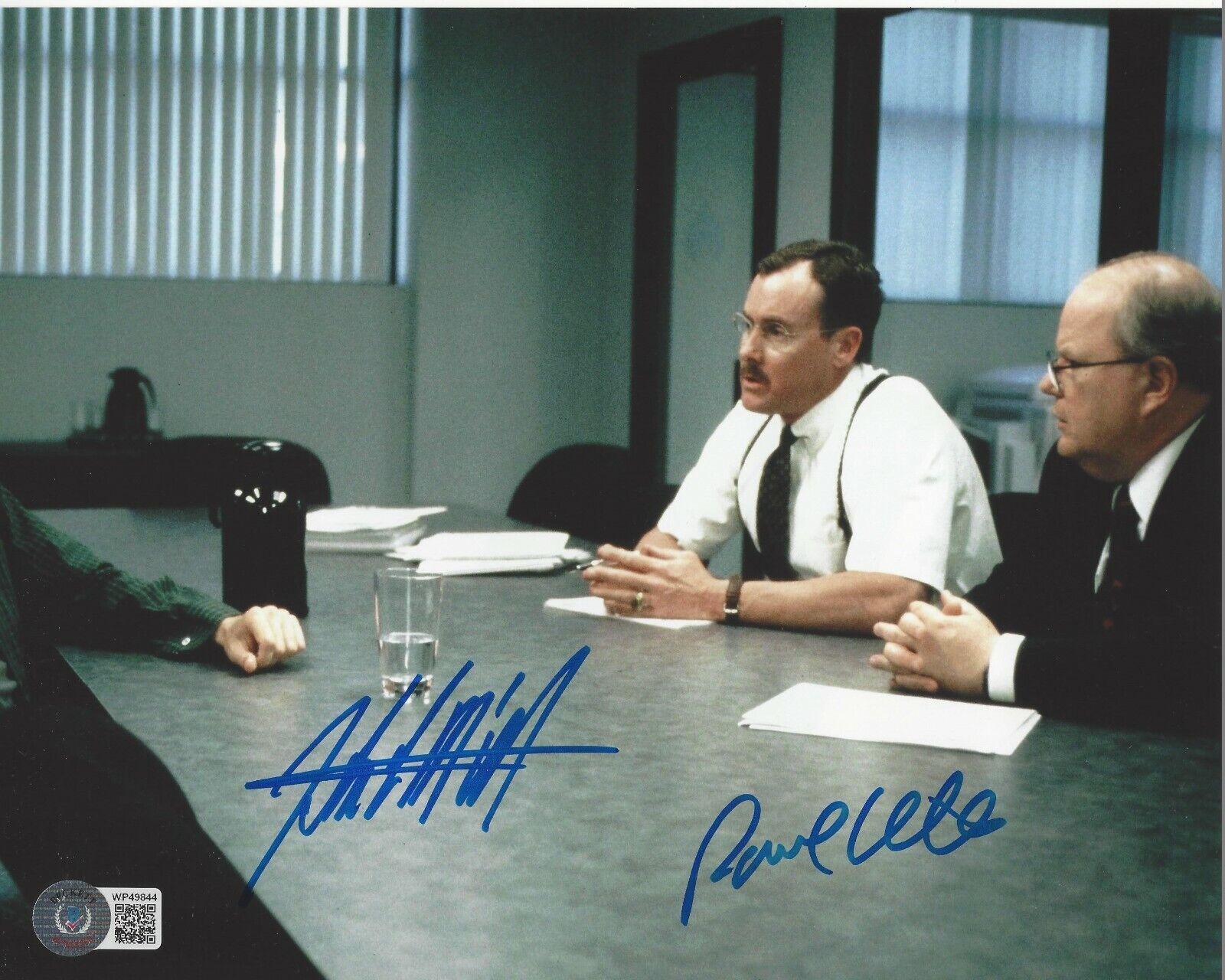 JOHN C MCGINLEY PAUL WILLSON SIGNED 'OFFICE SPACE' 8x10 MOVIE Photo Poster painting BECKETT COA