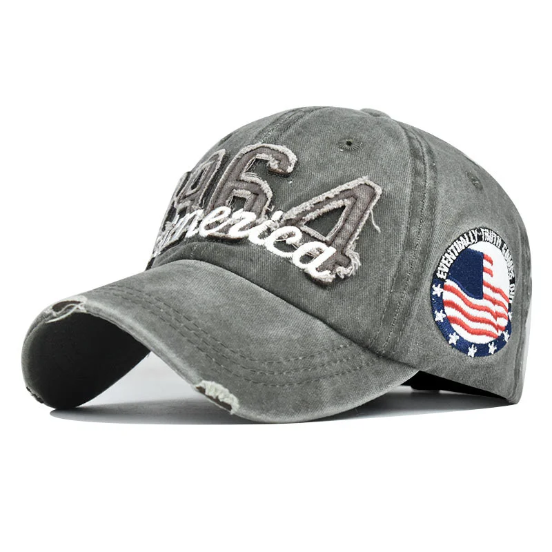 Mens outdoor 1964 embroidery America baseball cap / [viawink] /