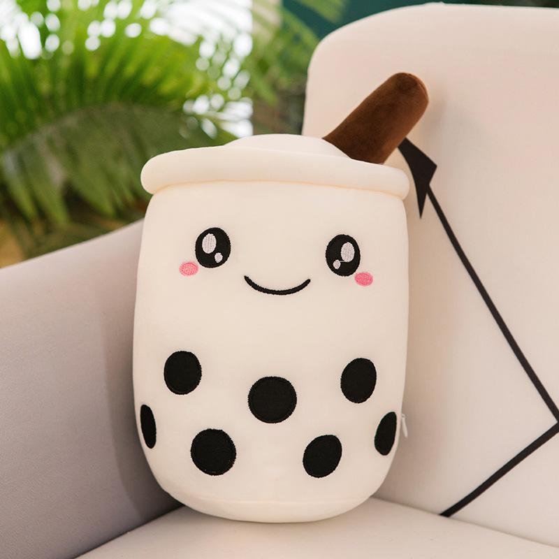 Cuteeeshop Cute Small & Big Size White Smile Boba Plush