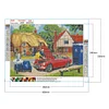Village Car 40*30cm(canvas) full round drill diamond painting