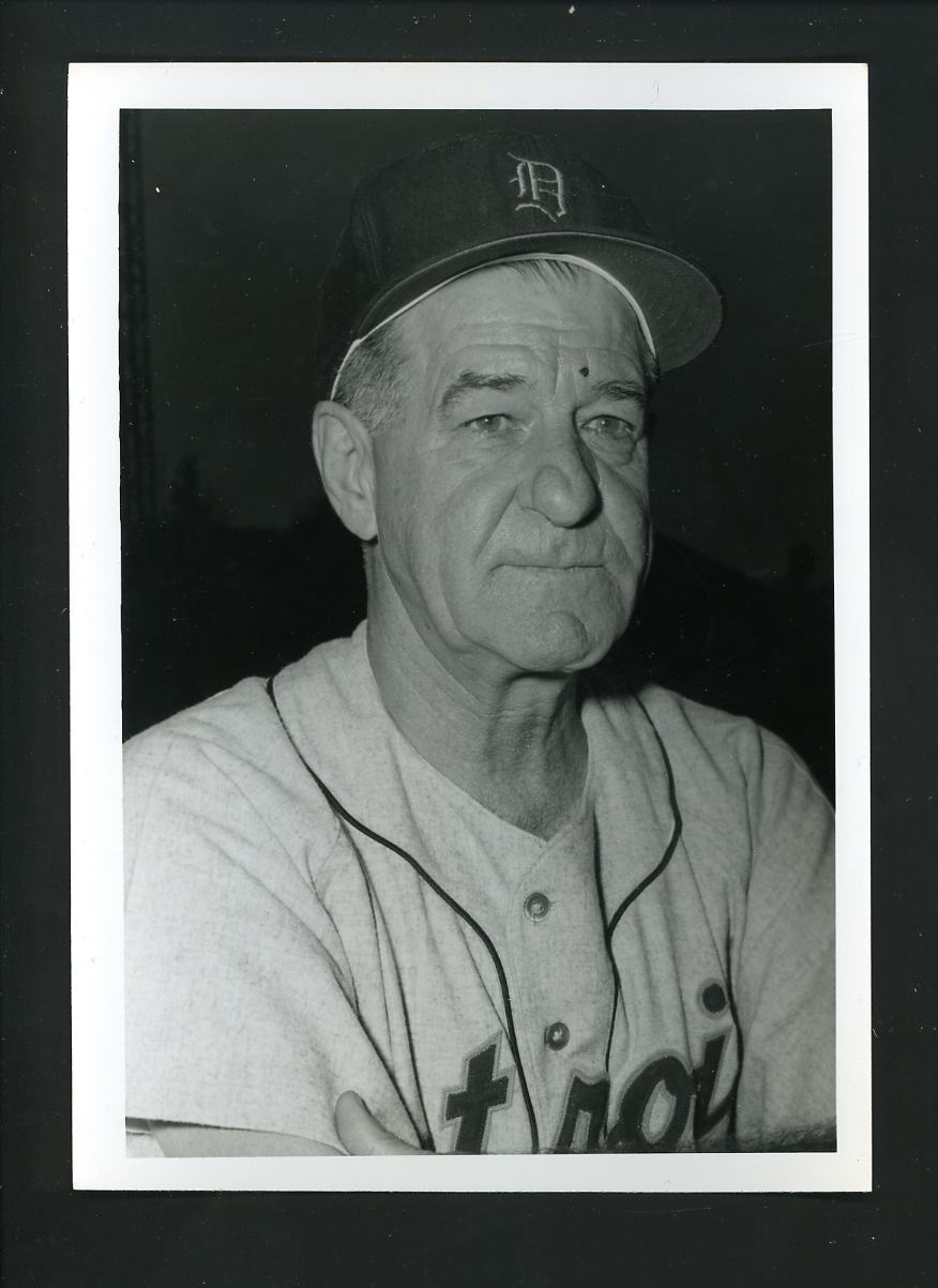 Bucky Harris circa 1955 -56 Press Original Photo Poster painting by Don Wingfield Detroit Tigers