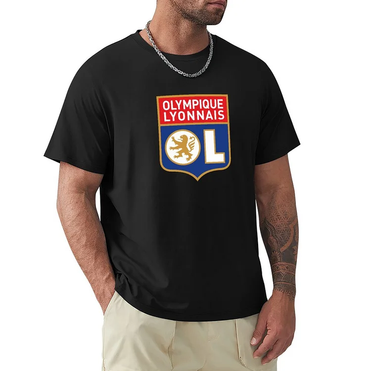 Olympique Lyonnais Graphique Coton T-shirt Manche Courte Homme