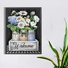 5D DIY Full Square Drill Partial AB Drill Diamond Painting Flower Decor 35x45cm