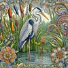 Diamond Painting -DIY Round Drill Egret(40x40cm)