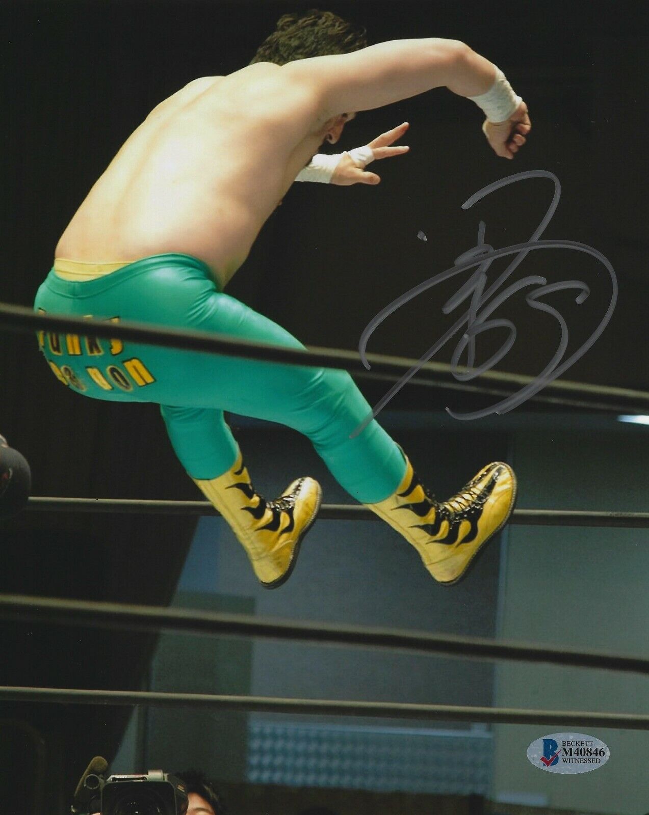 Ryusuke Taguchi Signed 8x10 Photo Poster painting BAS COA New Japan Pro Wrestling Picture Auto E