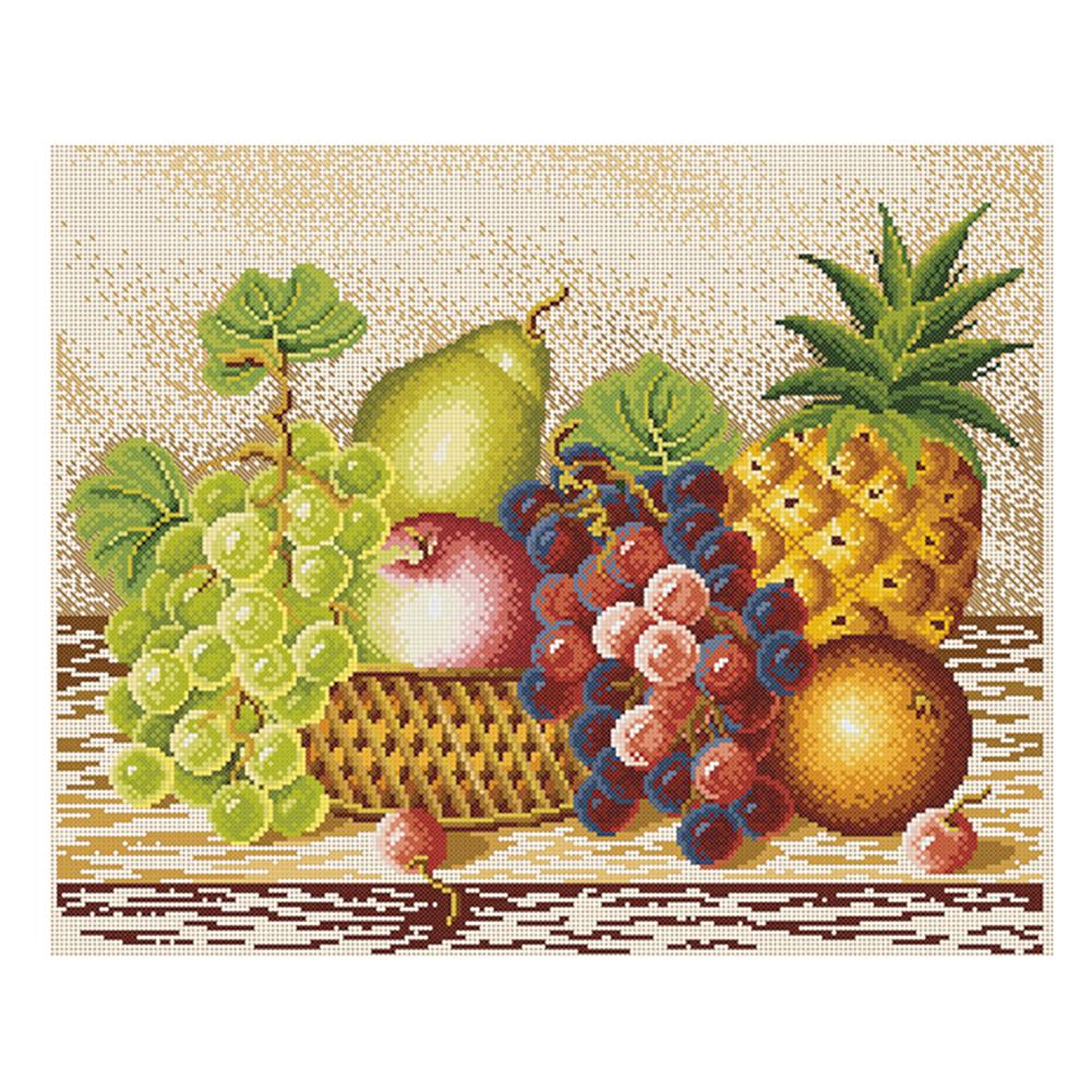 

Fruit - 11CT Stamped Cross Stitch - 57*48cm, 501 Original