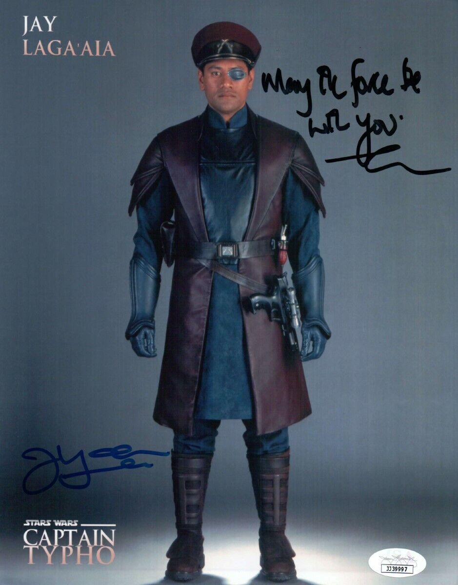 Jay Laga'aia Signed Autographed 8X10 Photo Poster painting Star Wars Captain Typho JSA JJ39997