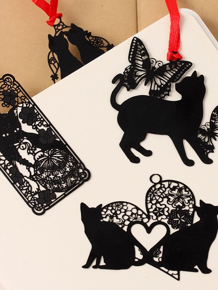 1pc Cat Shaped Random Bookmark