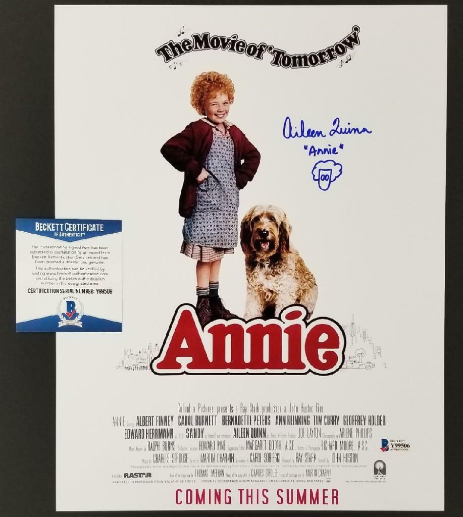 Aileen Quinn signed Annie