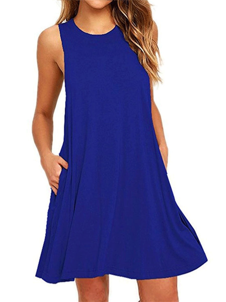 Sleeveless Pocket Dress