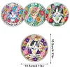 [Upgrade]4Pcs Acrylic Special Shape Kitten DIY Waterproof Diamond Painting Coaster